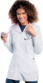 Smitten Womens Marquee Button Front Lab Coat Smitten Womens Marquee Button Front Lab Coat