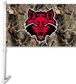 COLLEGIATE Arkansas State Realtree Camo Car Flag COLLEGIATE Arkansas State Realtree Camo Car Flag