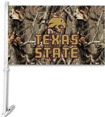 COLLEGIATE Texas State Realtree Camo Car Flag COLLEGIATE Texas State Realtree Camo Car Flag