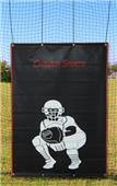 4'x6' Vinyl Baseball Backstop w/Catcher Image 4'x6' Vinyl Baseball Backstop w/Catcher Image