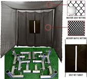 Cimarron 10'x10'x10' Masters Golf Net w/Frame Kit Cimarron 10'x10'x10' Masters Golf Net w/Frame Kit