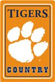 COLLEGIATE Clemson 12"x18" Metal Sign COLLEGIATE Clemson 12"x18" Metal Sign