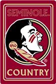 COLLEGIATE Florida State 12"x18" Metal Sign COLLEGIATE Florida State 12"x18" Metal Sign