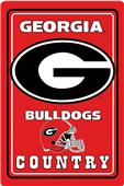 COLLEGIATE Georgia 12"x18" Metal Sign COLLEGIATE Georgia 12"x18" Metal Sign