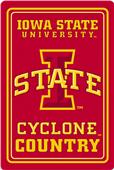 COLLEGIATE Iowa State 12"x18" Metal Sign COLLEGIATE Iowa State 12"x18" Metal Sign