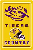COLLEGIATE LSU 12"x18" Metal Sign COLLEGIATE LSU 12"x18" Metal Sign