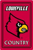 COLLEGIATE Louisville 12"x18" Metal Sign COLLEGIATE Louisville 12"x18" Metal Sign