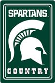 COLLEGIATE Michigan State 12"x18" Metal Sign COLLEGIATE Michigan State 12"x18" Metal Sign