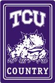 COLLEGIATE Texas Christian 12"x18" Metal Sign COLLEGIATE Texas Christian 12"x18" Metal Sign