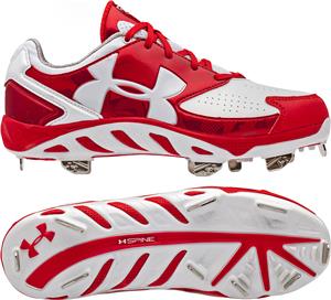 red under armour baseball cleats