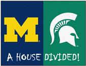 Fan Mats Michigan/Michigan State House Divided Mat Fan Mats Michigan/Michigan State House Divided Mat