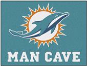 Fan Mats NFL Miami Dolphins Man Cave All-Star Mat Fan Mats NFL Miami Dolphins Man Cave All-Star Mat