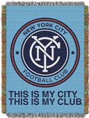 Northwest MLS NY City FC Handmade Tapestry Throw Northwest MLS NY City FC Handmade Tapestry Throw