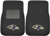 Fan Mats NFL Ravens Embroidered Car Mats (set) Fan Mats NFL Ravens Embroidered Car Mats (set)