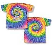 Tandem Sport Volleyball Peace Love Tie Dye T-Shirt Tandem Sport Volleyball Peace Love Tie Dye T-Shirt