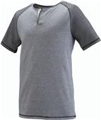 Augusta Adult Linear Fusion Short Sleeve Henley Augusta Adult Linear Fusion Short Sleeve Henley
