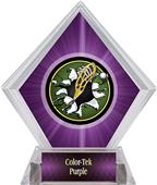 Hasty Awards Purple Diamond Lacrosse Ice Trophy Hasty Awards Purple Diamond Lacrosse Ice Trophy