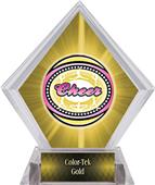 Awards Classic Cheer Yellow Diamond Ice Trophy Awards Classic Cheer Yellow Diamond Ice Trophy