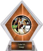 P.R. Male Basketball Orange Diamond Ice Trophy P.R. Male Basketball Orange Diamond Ice Trophy