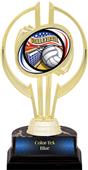 Gold Hurricane 7" Americana Volleyball Trophy Gold Hurricane 7" Americana Volleyball Trophy