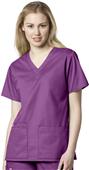 WonderWink Womens Fit V-Neck Scrub Top WonderWink Womens Fit V-Neck Scrub Top
