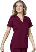 WonderWink Womens Mock Wrap Scrub Top WonderWink Womens Mock Wrap Scrub Top
