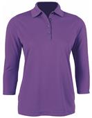 Century Place Paragon Lady Palm 3/4 Sleeve Polo Century Place Paragon Lady Palm 3/4 Sleeve Polo