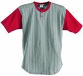 Badger 2-Button Placket Pinstripe Baseball Jerseys