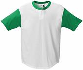 Badger Colorblock Placket Baseball Jerseys