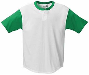 Badger Colorblock Placket Baseball Jerseys