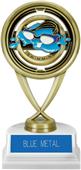 7" Swimming Saturn Trophy on Marble Base 7" Swimming Saturn Trophy on Marble Base