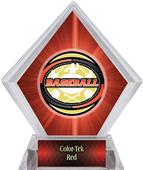 Classic Baseball Red Diamond Ice Trophy Label Classic Baseball Red Diamond Ice Trophy Label