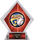 Americana Baseball Red Diamond Ice Trophy Label Americana Baseball Red Diamond Ice Trophy Label