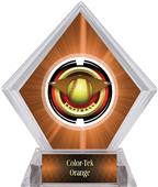 2" Saturn Softball Orange Diamond Ice Trophy 2" Saturn Softball Orange Diamond Ice Trophy