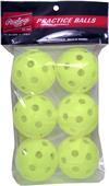 Rawlings 9" Plastic Training Baseballs (6 PK) Rawlings 9" Plastic Training Baseballs (6 PK)