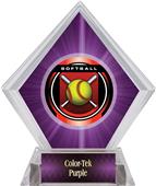 Awards Legacy Softball Purple Diamond Ice Trophy Awards Legacy Softball Purple Diamond Ice Trophy