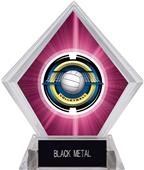 2" Saturn Volleyball Pink Diamond Ice Trophy 2" Saturn Volleyball Pink Diamond Ice Trophy
