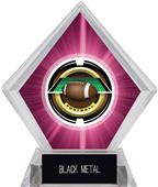 2" Saturn Football Pink Diamond Ice Trophy 2" Saturn Football Pink Diamond Ice Trophy