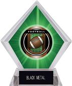 2" Legacy Football Green Diamond Ice Trophy 2" Legacy Football Green Diamond Ice Trophy
