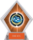 2" Saturn Swimming Orange Diamond Ice Trophy 2" Saturn Swimming Orange Diamond Ice Trophy