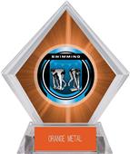 2" Legacy Swimming Orange Diamond Ice Trophy 2" Legacy Swimming Orange Diamond Ice Trophy