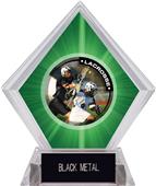 Hasty Awards Green Diamond Lacrosse Ice Trophy Hasty Awards Green Diamond Lacrosse Ice Trophy