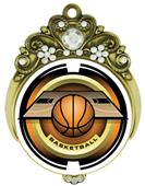 Hasty 3" Tiara Medal 2" Saturn Basketball Mylar Hasty 3" Tiara Medal 2" Saturn Basketball Mylar