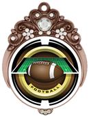 Hasty 3" Tiara Medal 2" Saturn Football Mylar Hasty 3" Tiara Medal 2" Saturn Football Mylar