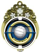 Hasty 3" Tiara Medal 2" Saturn Volleyball Mylar Hasty 3" Tiara Medal 2" Saturn Volleyball Mylar