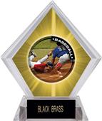 Awards P.R.2 Baseball Yellow Diamond Ice Trophy Awards P.R.2 Baseball Yellow Diamond Ice Trophy