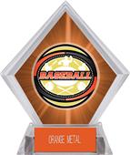 Awards Classic Baseball Orange Diamond Ice Trophy Awards Classic Baseball Orange Diamond Ice Trophy