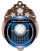 Hasty 3" Tiara Medal 2" Legacy Volleyball Mylar Hasty 3" Tiara Medal 2" Legacy Volleyball Mylar