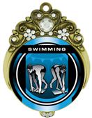 Hasty 3" Tiara Medal 2" Legacy Swimming Mylar Hasty 3" Tiara Medal 2" Legacy Swimming Mylar