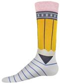 Wright Avenue Pencil Novelty Cotton Crew Socks Wright Avenue Pencil Novelty Cotton Crew Socks